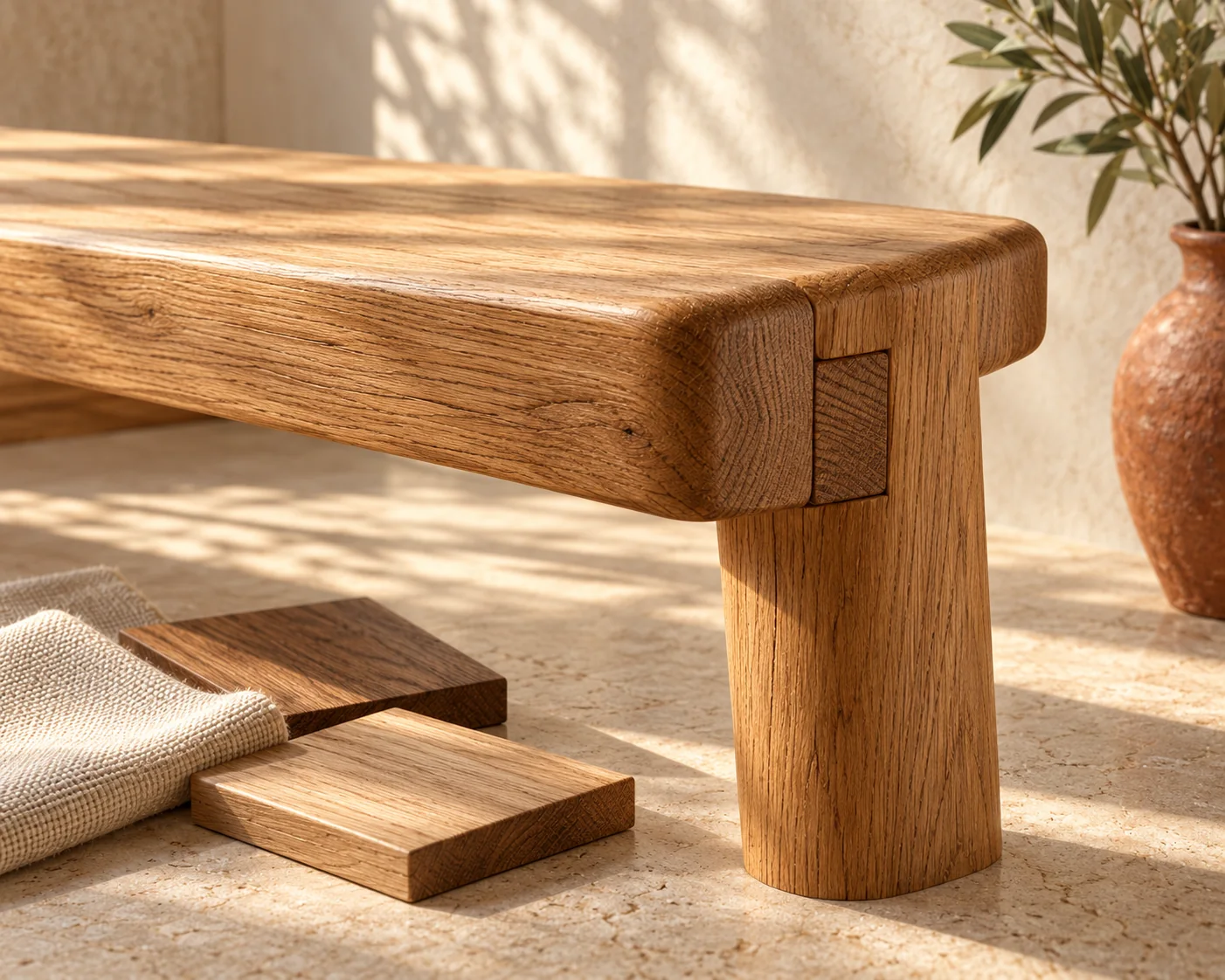 Concept material study showing timber and finish choices